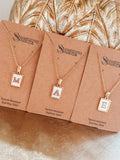 Pearl Initial Necklace