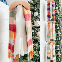 Plaid Blanket Scarves