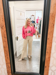 Sequin Trees Sweater