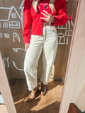 Sandstone Blossom Jeans