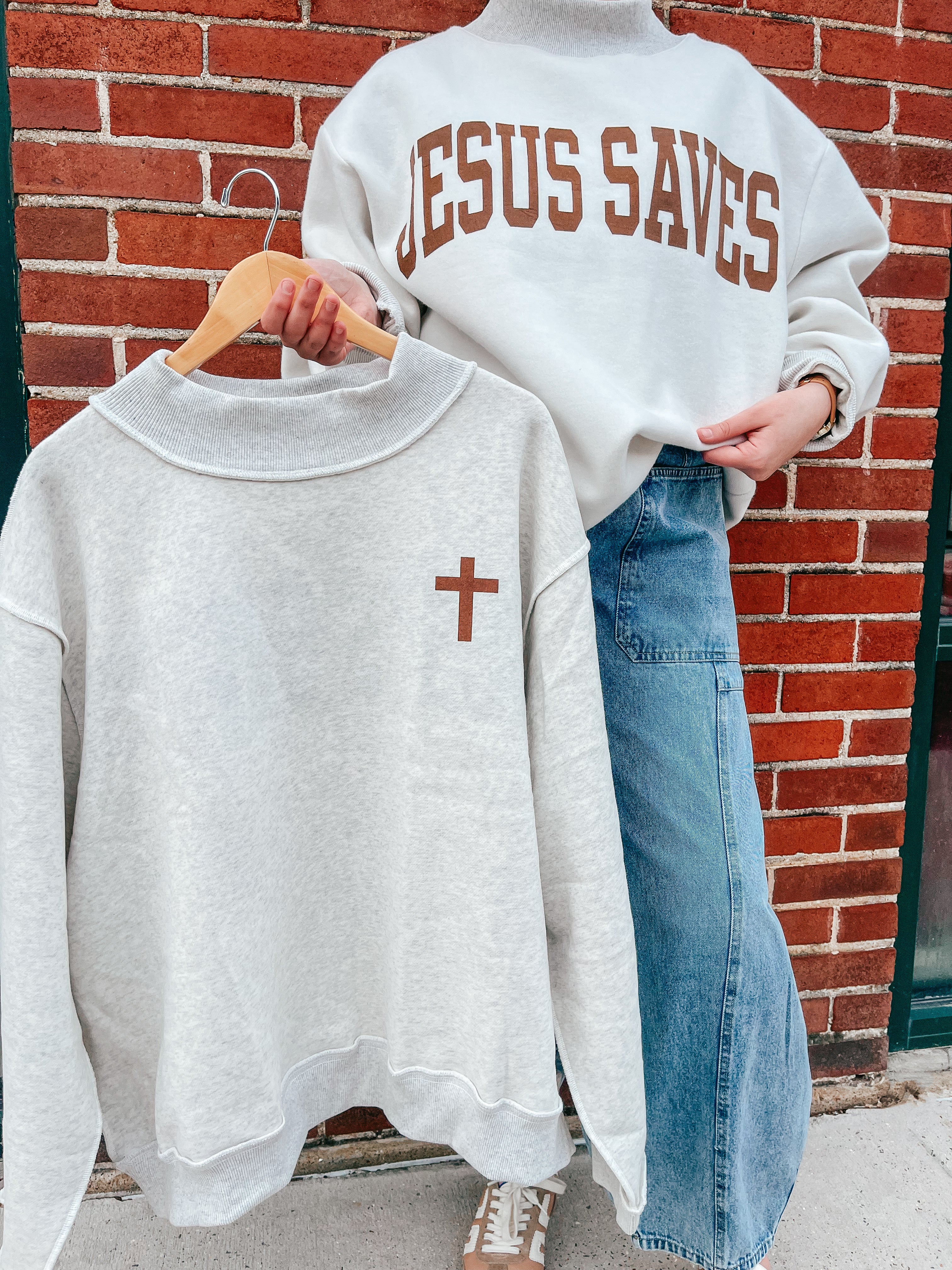 Jesus Saves MockNeck