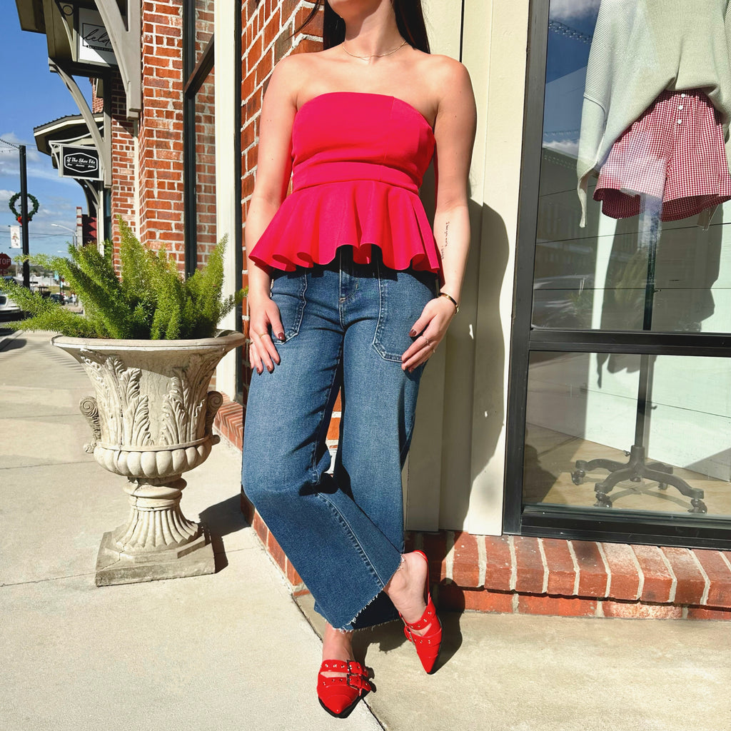 Utility Wide Leg Jeans