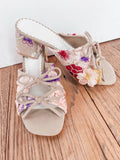 Emerald Flower Heels