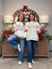 Holly Jolly Patchwork Pullover