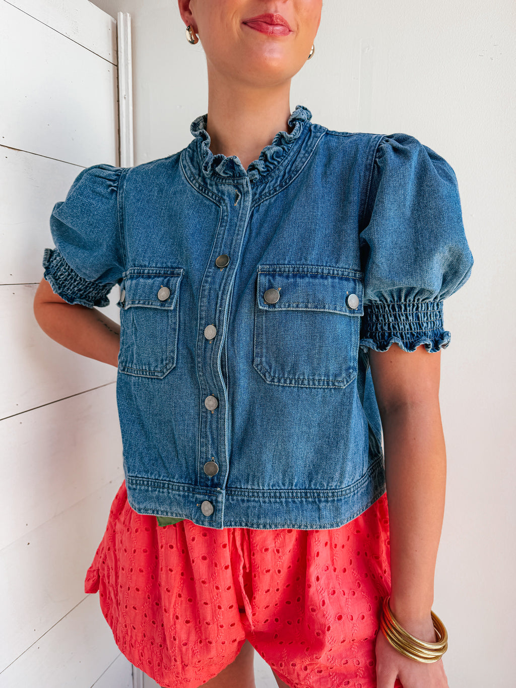 Betty Lou Denim Top