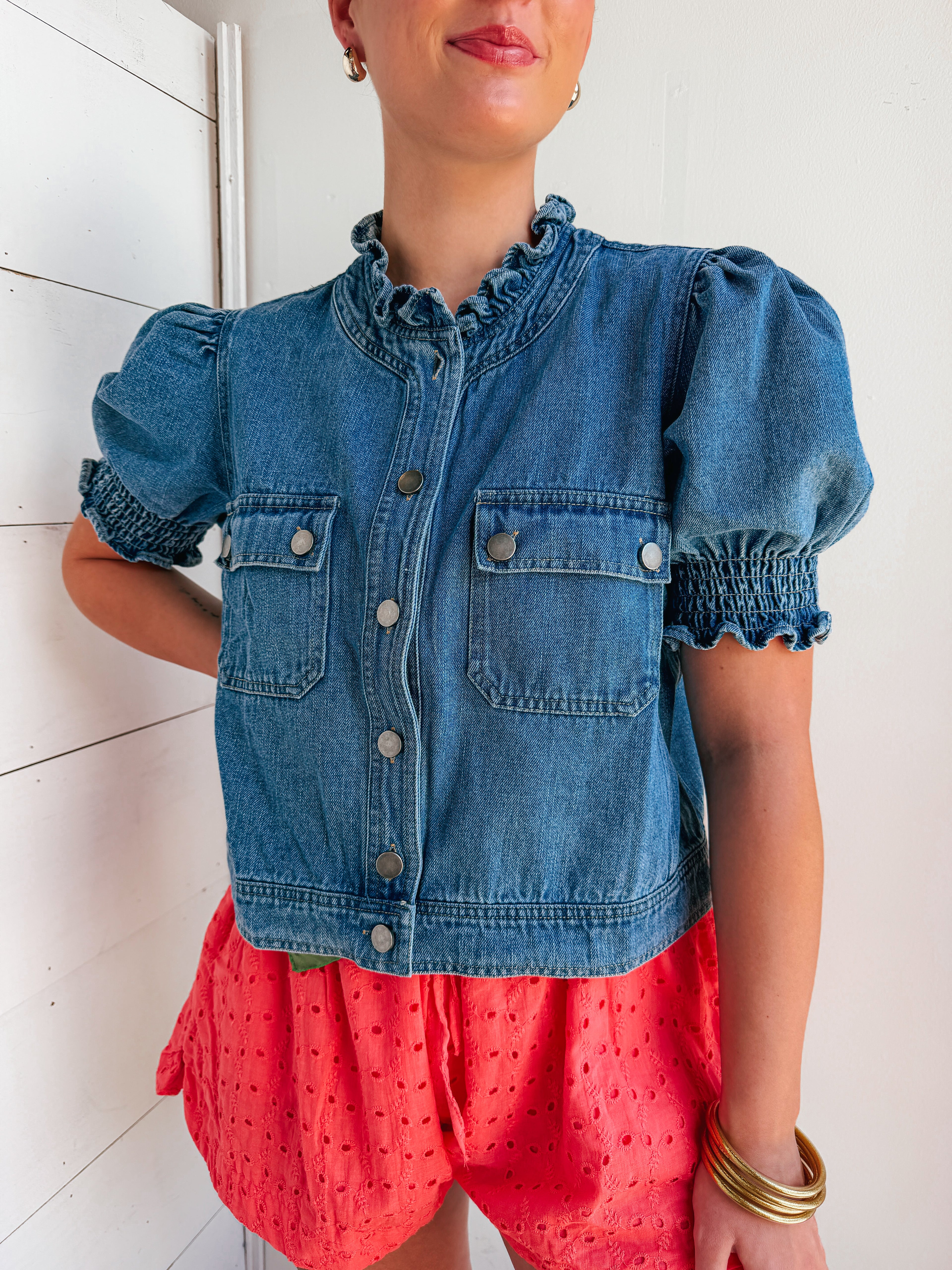 Betty Lou Denim Top