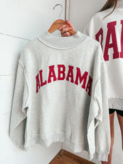 Reversible Mock Neck Sweatshirt