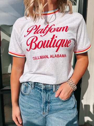 Platform Boutique Speckled Tee