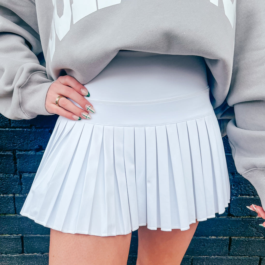 Gold Hinge Pleated Tennis Skirt (shorts underneath) – Platform