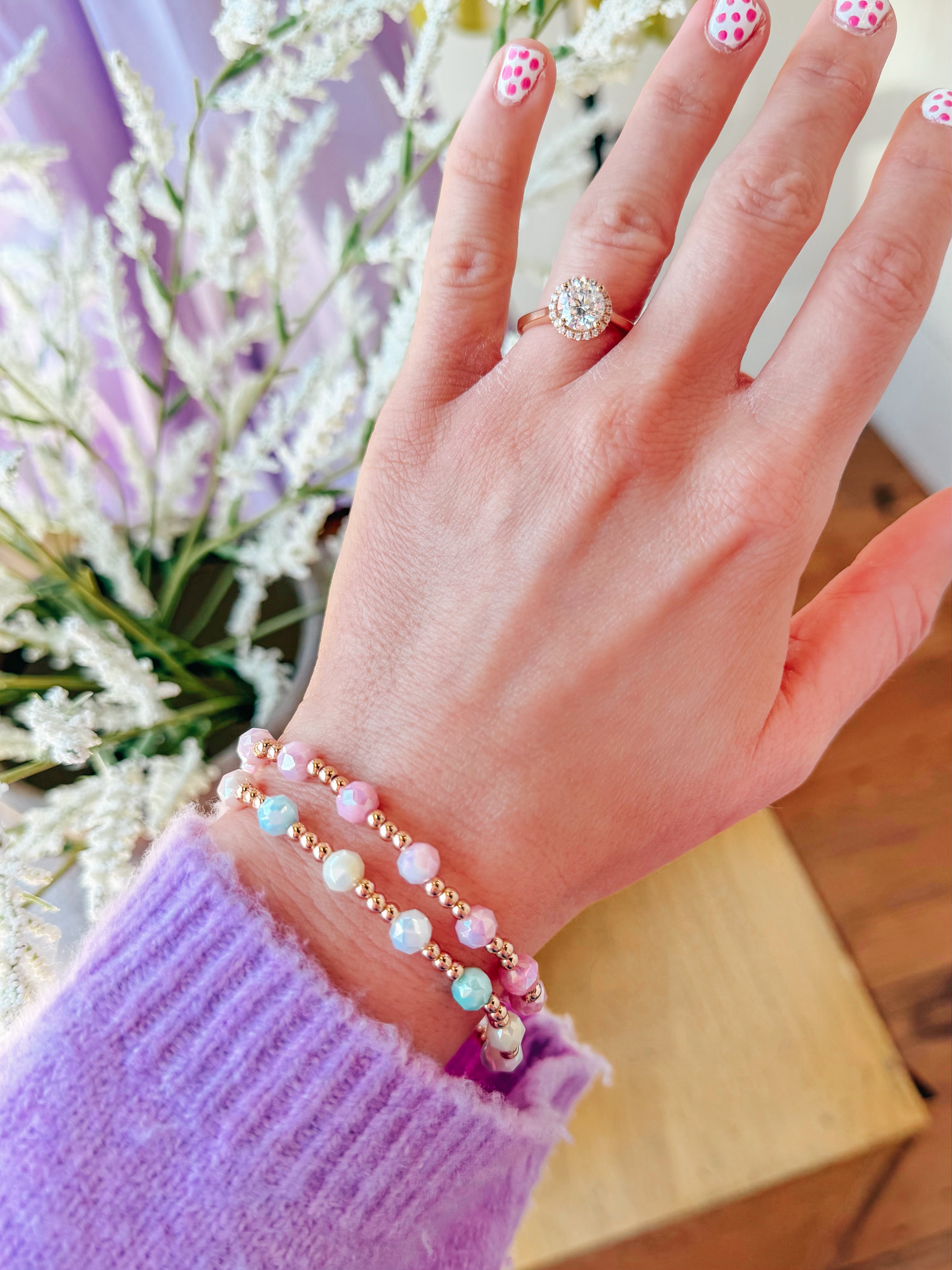 Beaded Stone Bracelet