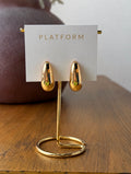 Staple Gold Tear Drop Earrings