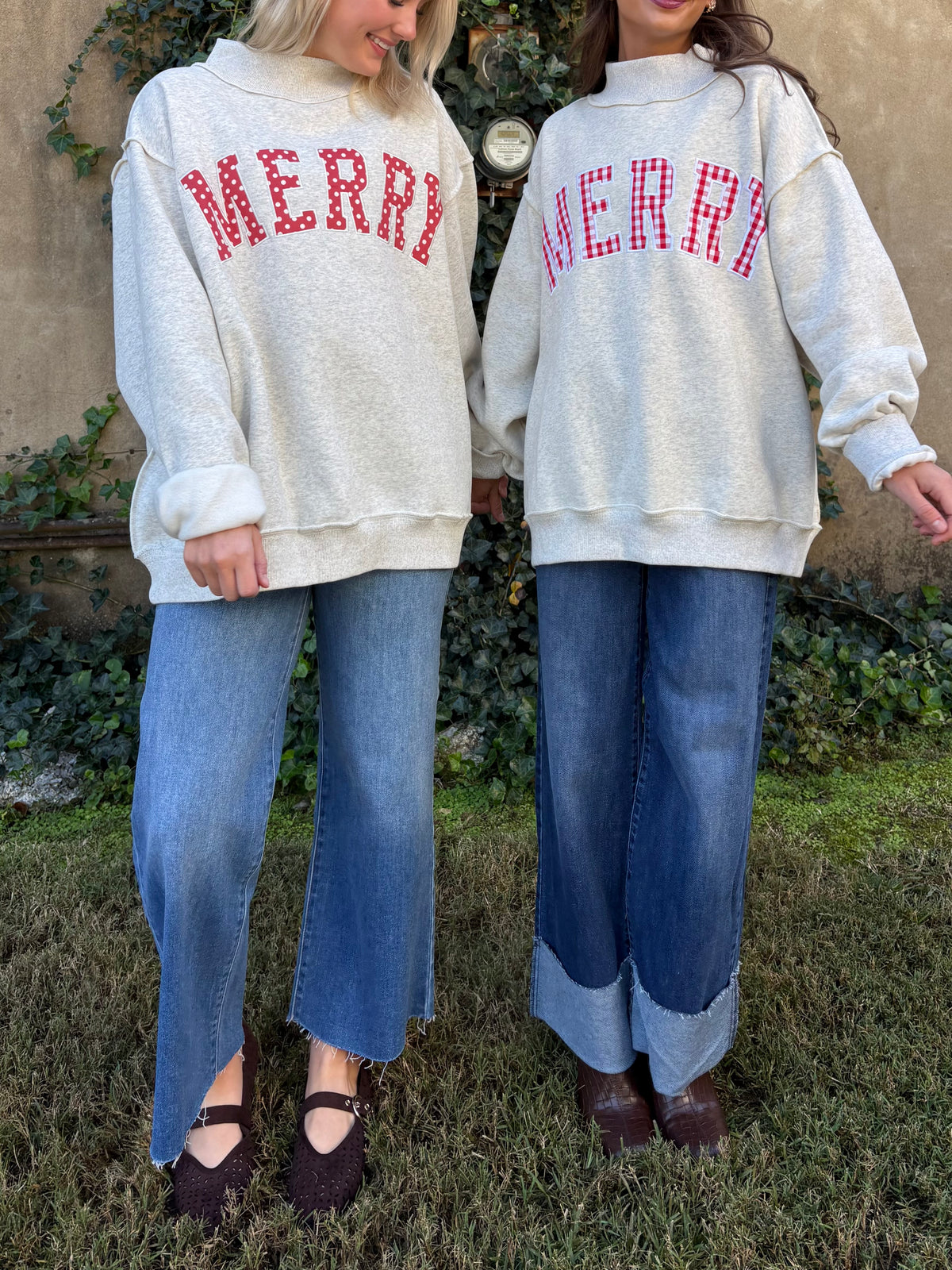 Merry Polka Dot Sweatshirt