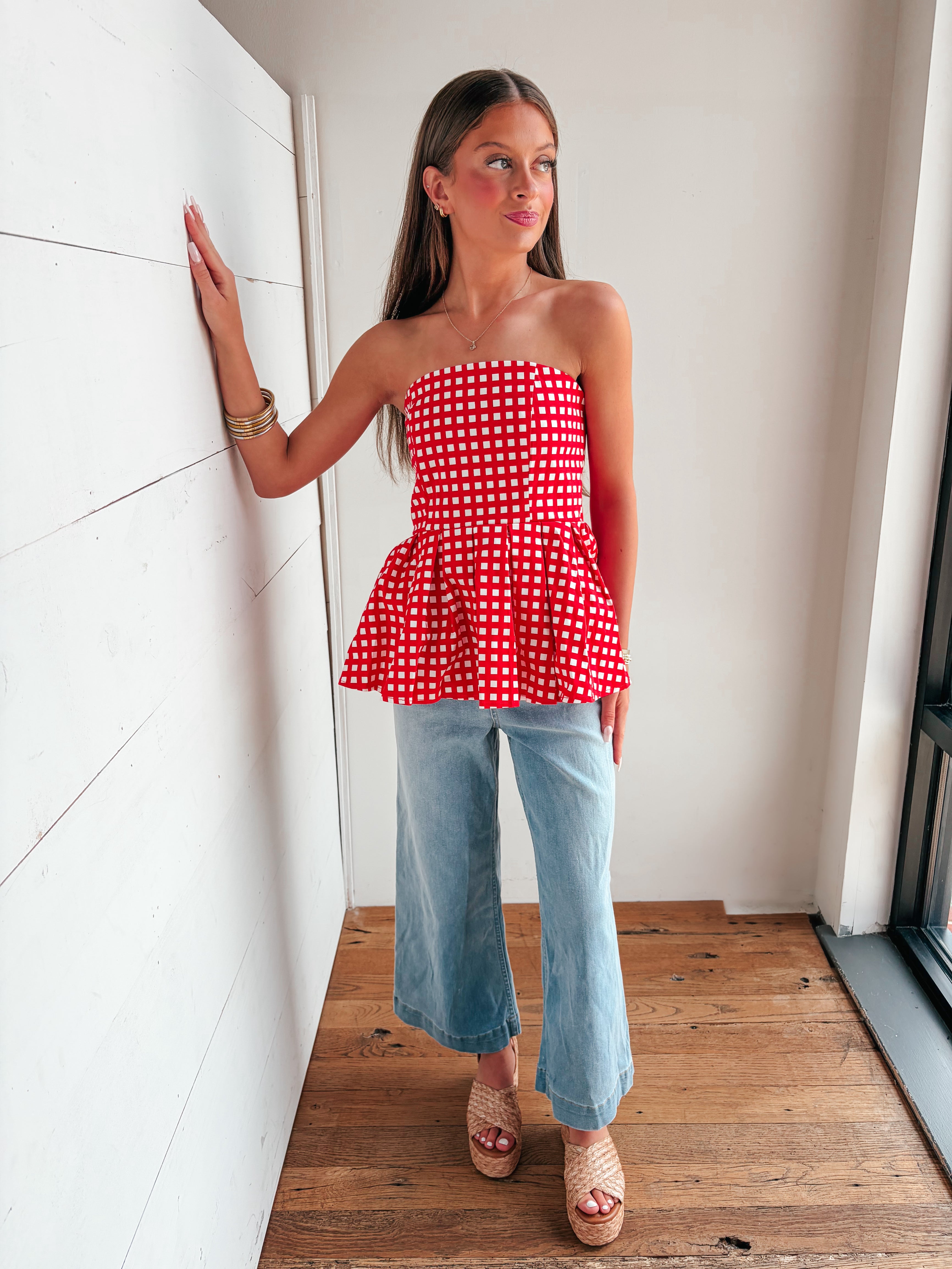 Sunkissed Gingham Top