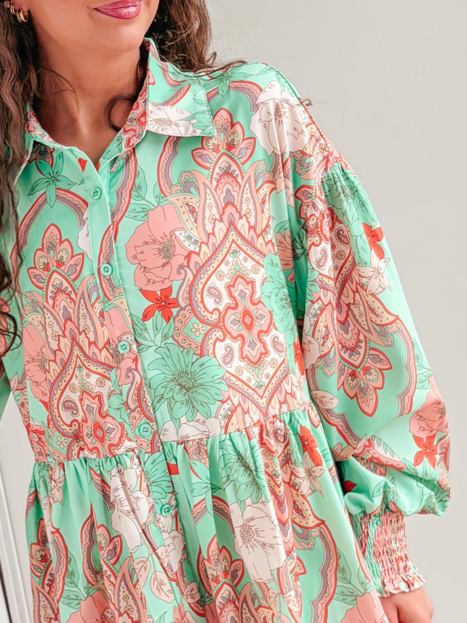 Mint Meadow Dress