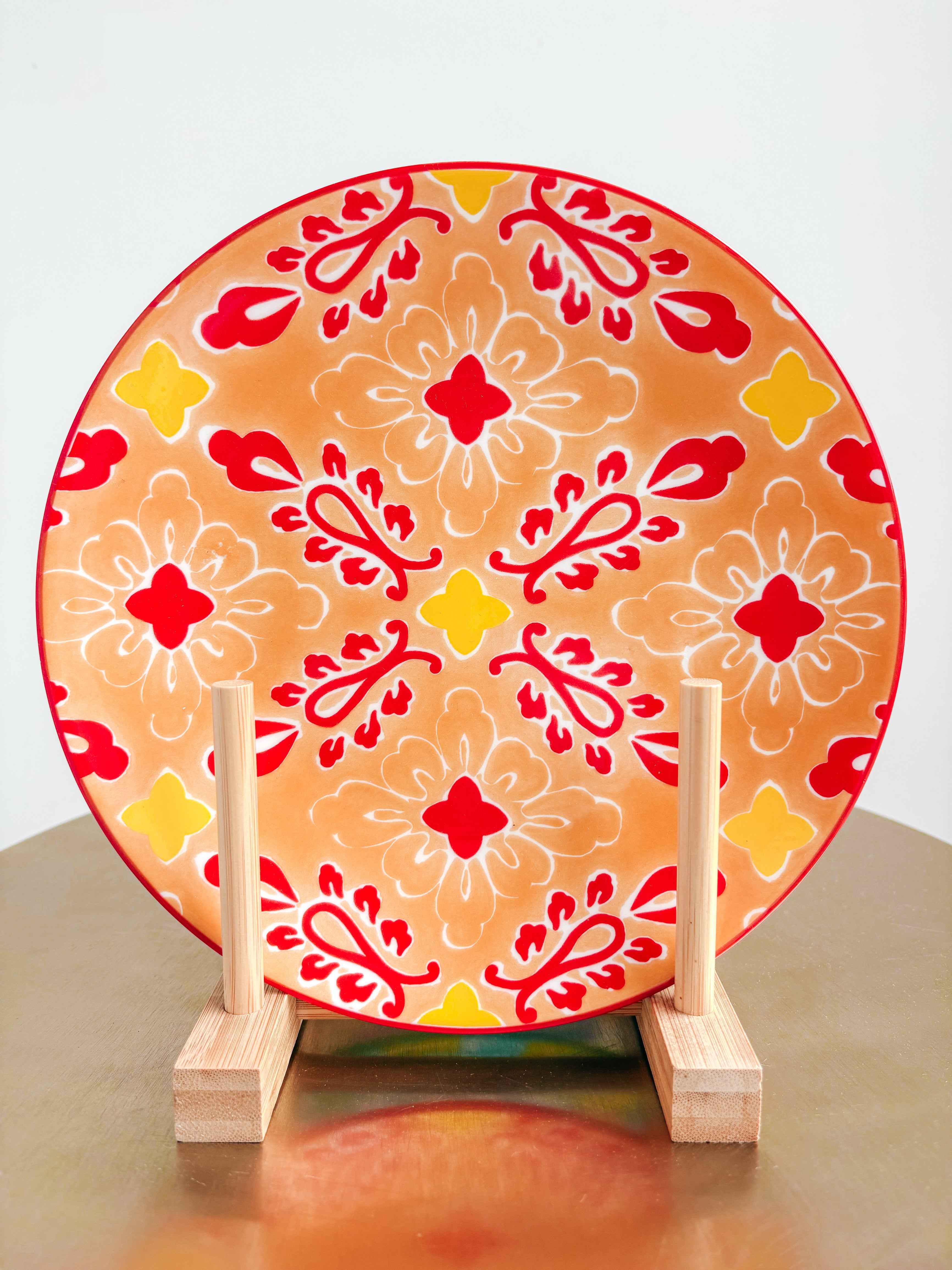 Floral Glass Plates