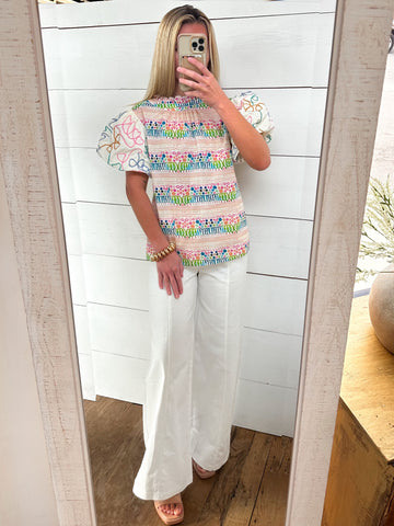 Watercolor Skies Top