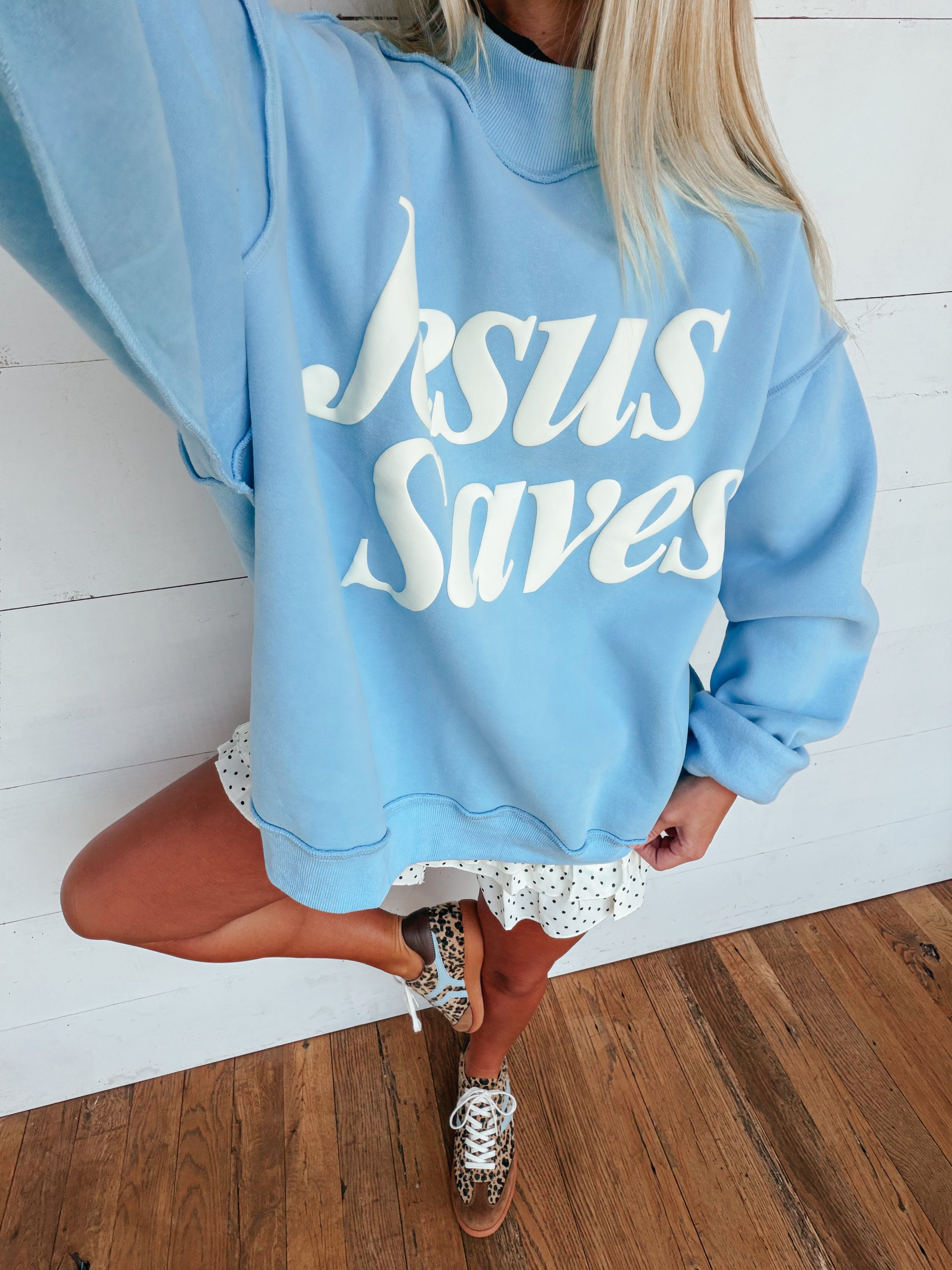 Jesus Saves MockNeck