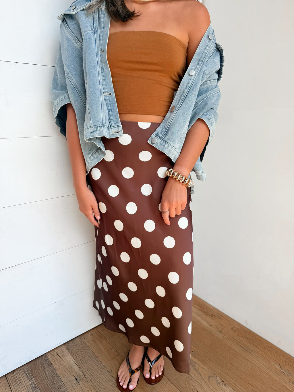 Espresso Dot Skirt
