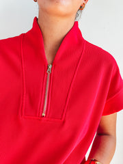 Brush It Off Zip Up Top