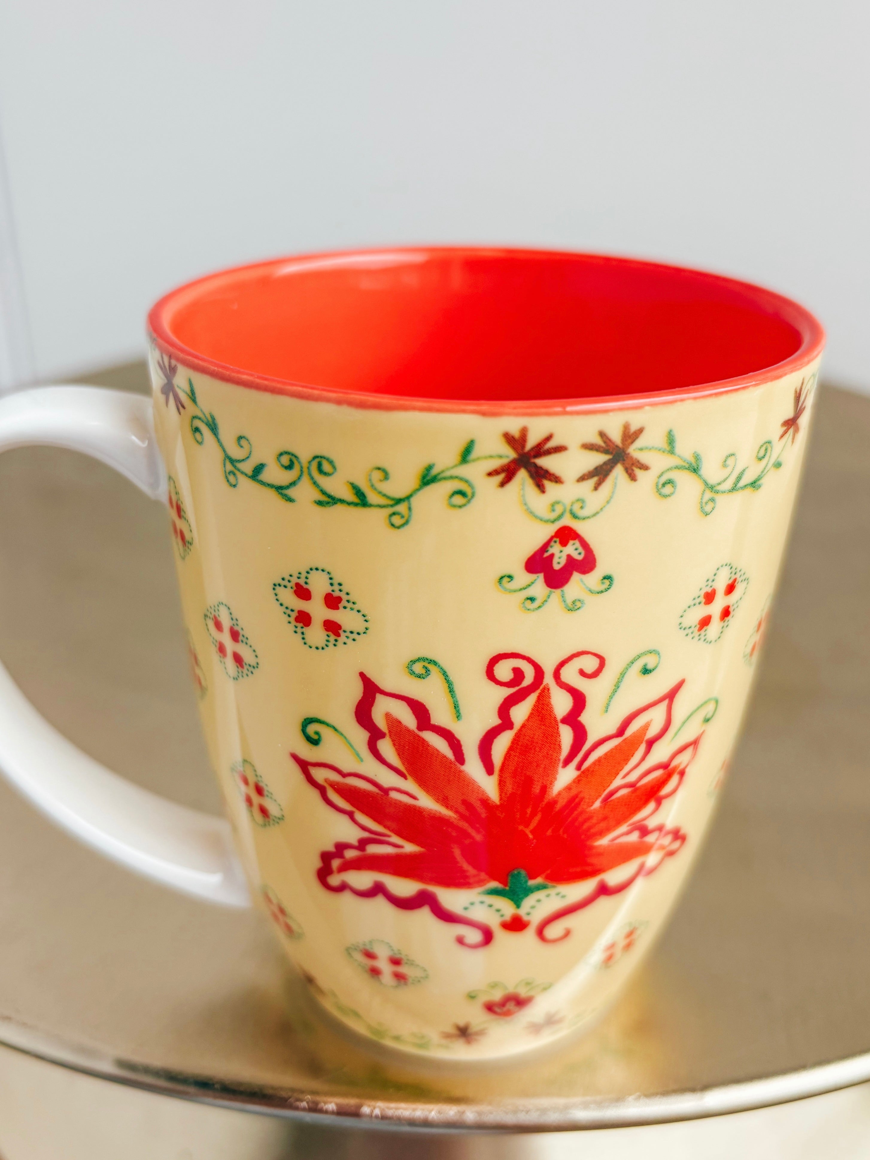 Floral Glass Mugs