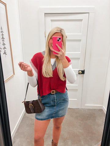 Winterberry Knit Sweater Vest