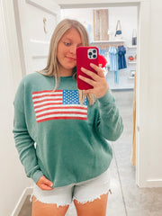 American Flag Sweatshirt