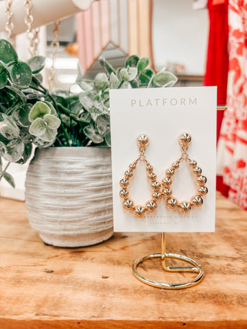 Gold Bubble Earrings