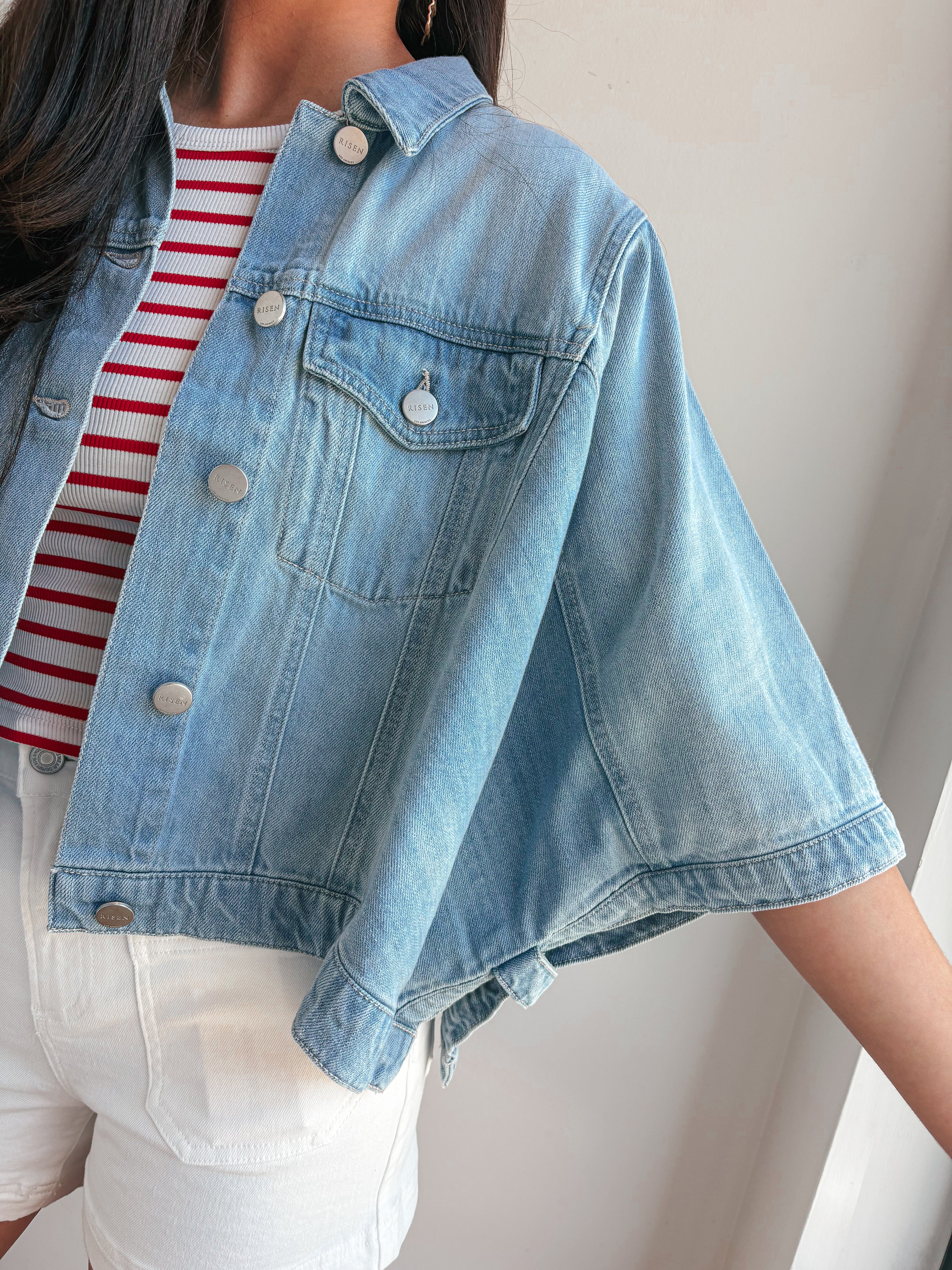 The Mary Jane Denim Top