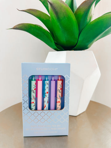 Soft-Touch Gel Pen Set