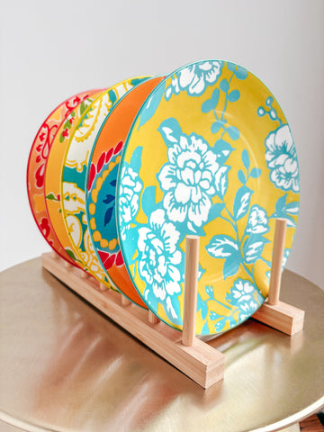 Floral Glass Plates