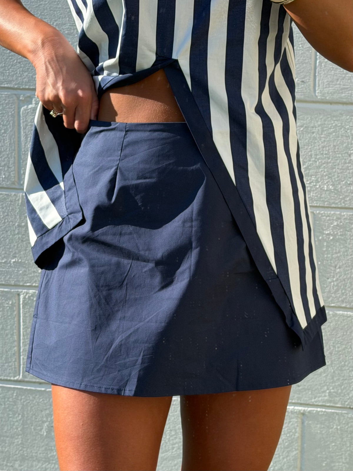 Navy Stripe Set