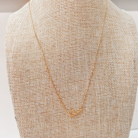 F Initial Necklace