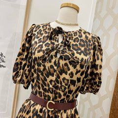 Veronica Leopard Dress
