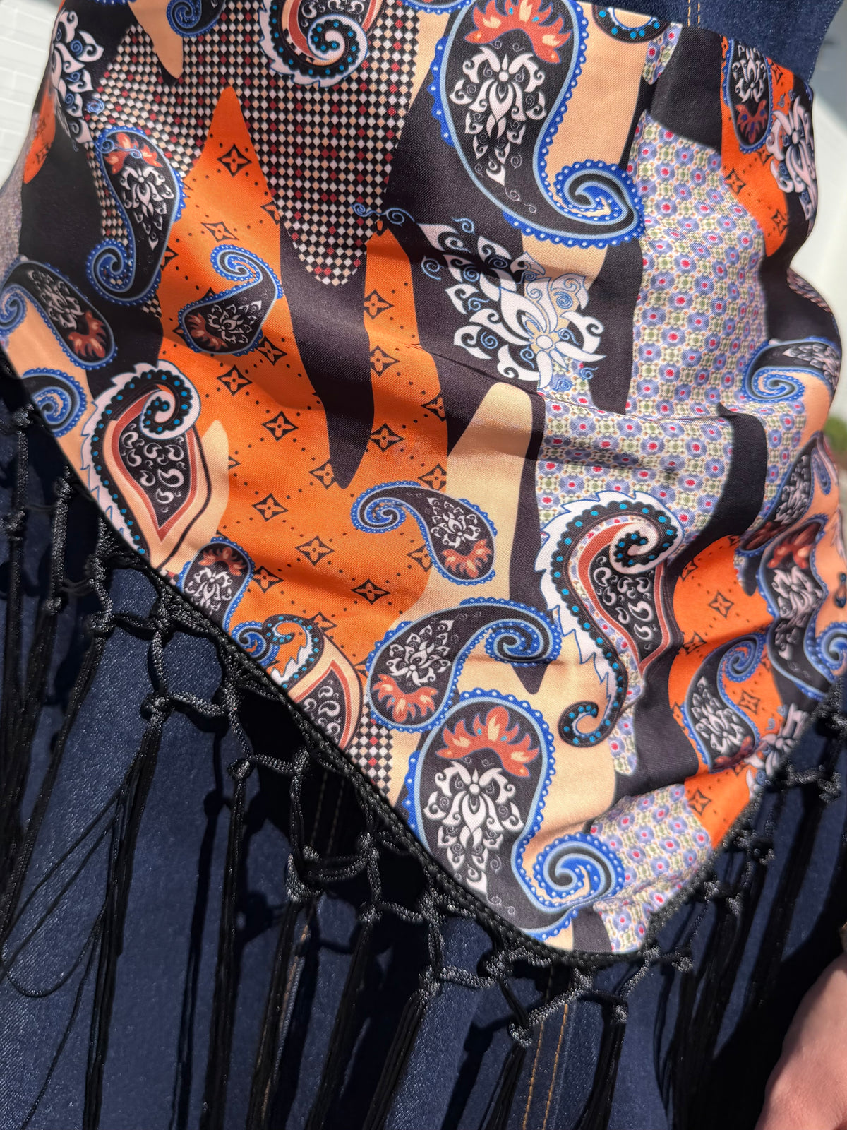 Fantasy Tie Fringe Scarf