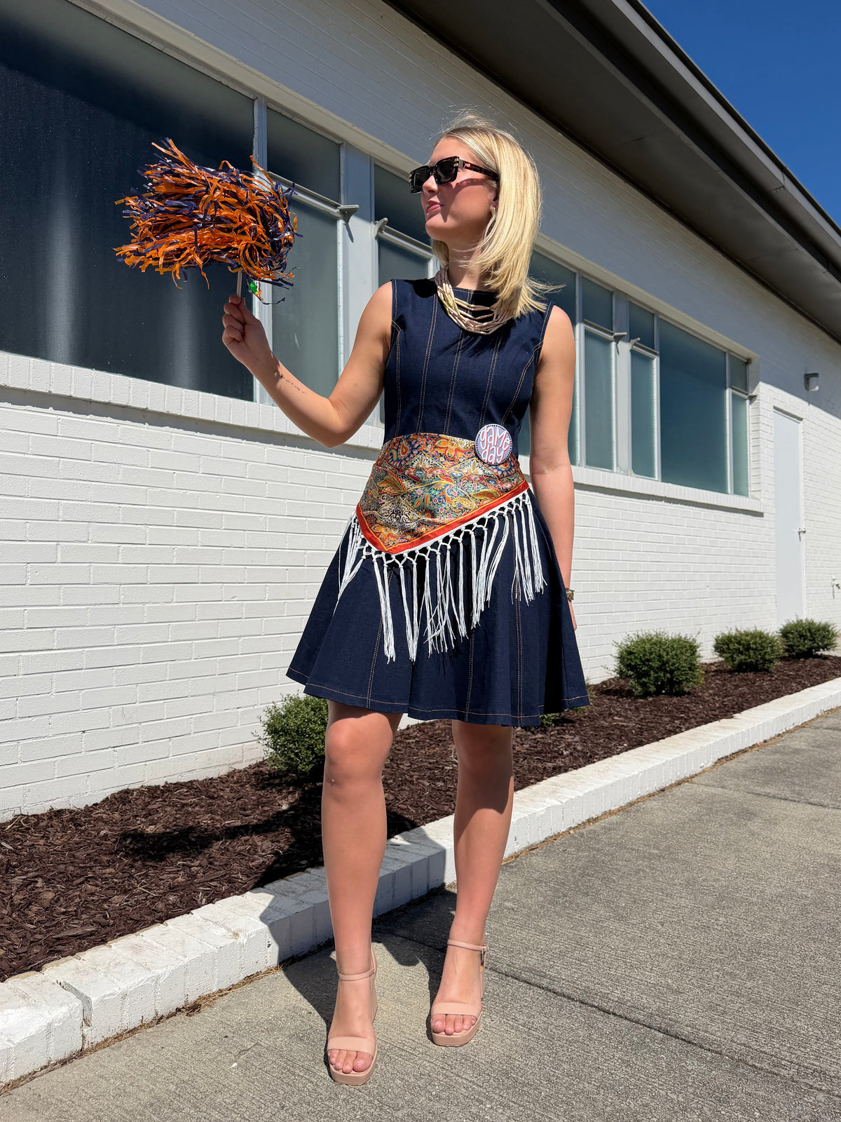Fantasy Tie Fringe Scarf