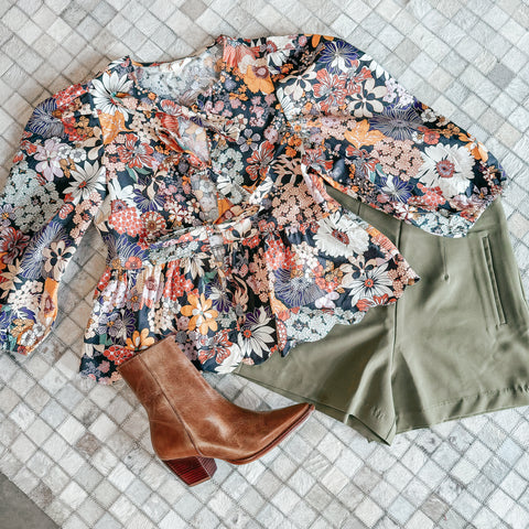 In The Moment Floral Top