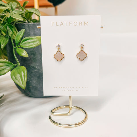 Small Gold Dipped Charm Earrings