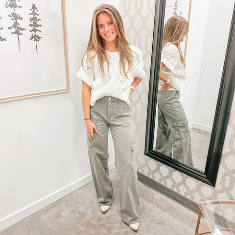 Olivia Cargo Wide Leg Pants