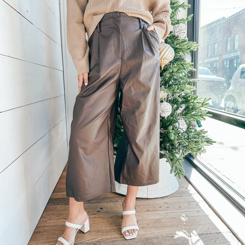 Espresso Leather Pants