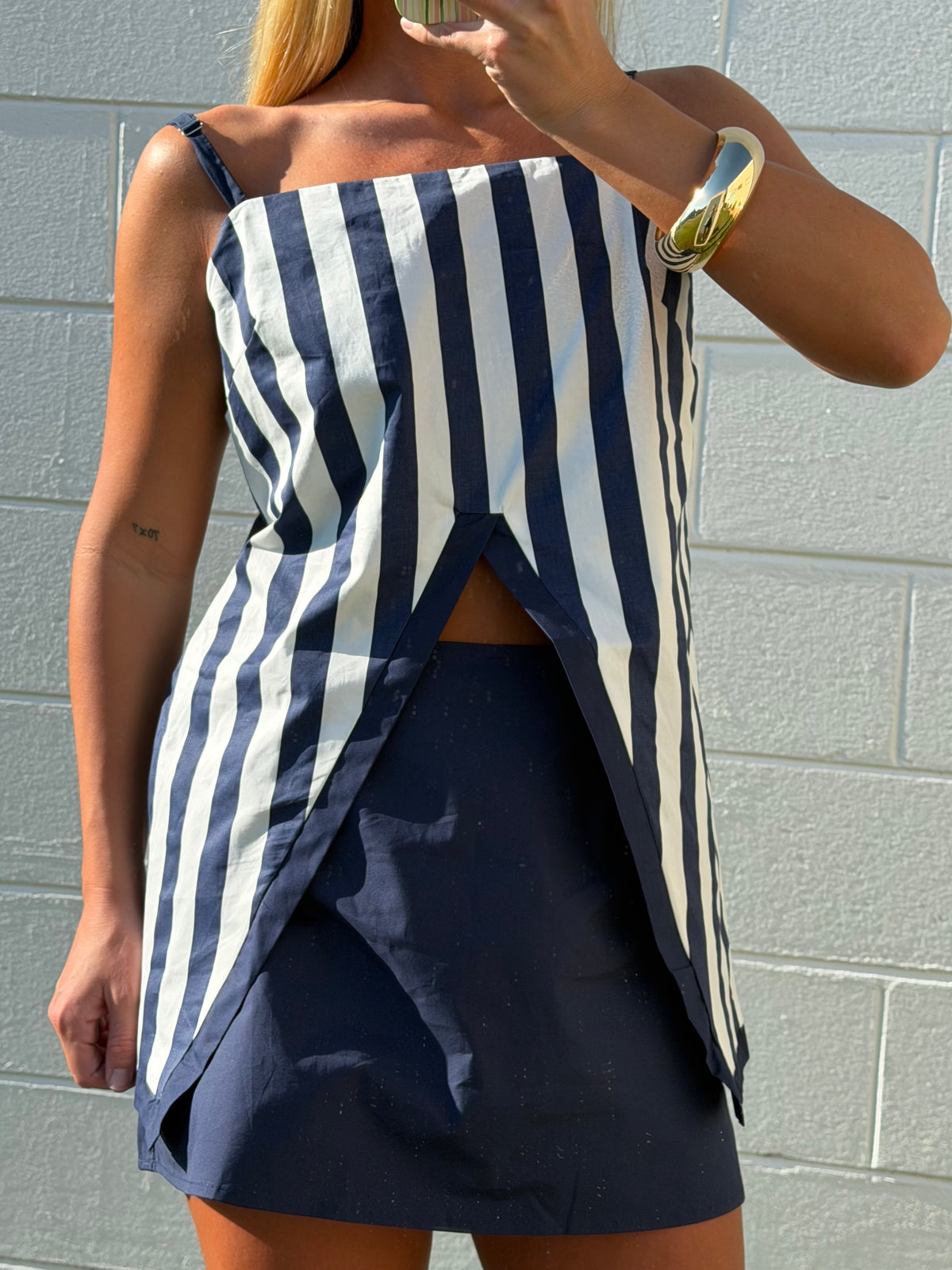 Navy Stripe Set