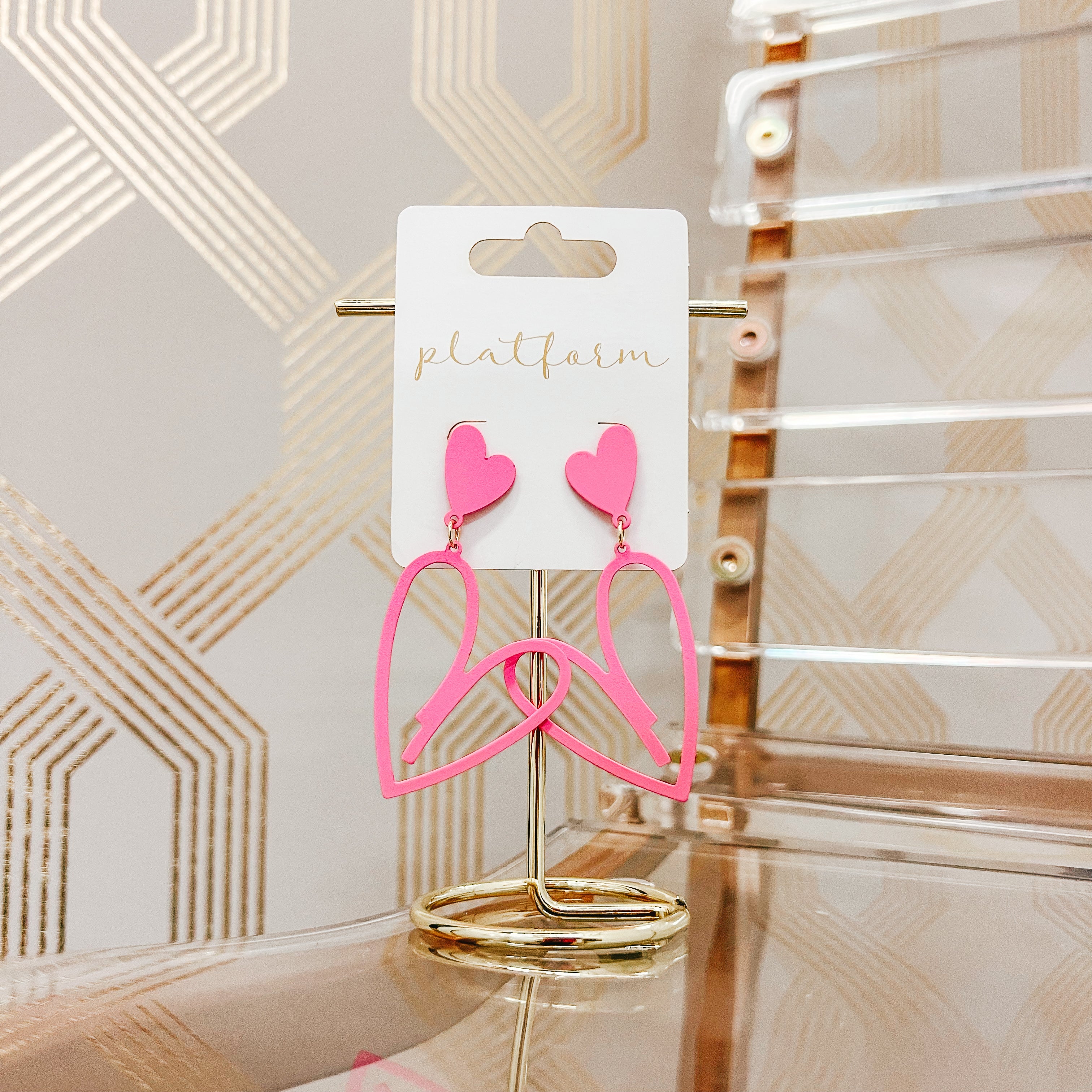 Heart Graffiti Earrings