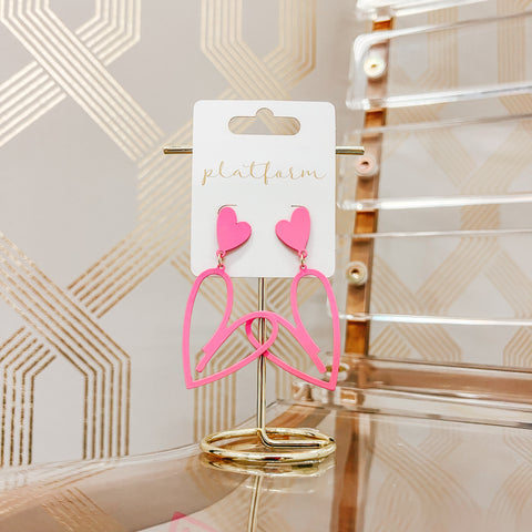 Heart Graffiti Earrings