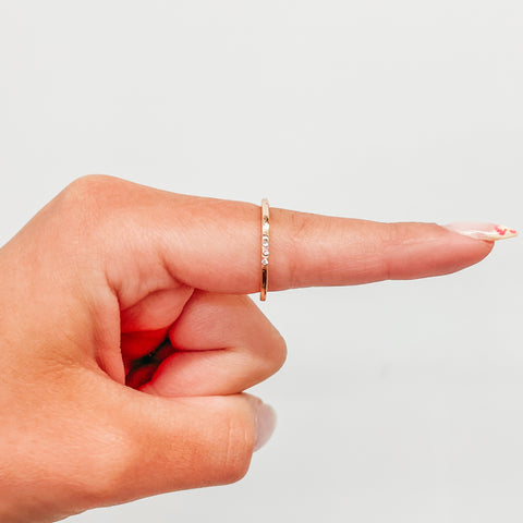 Stackable Stone Ring