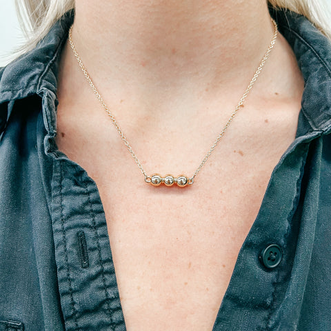 Golden Pearl Necklace