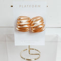Ruffle Gold Earrings