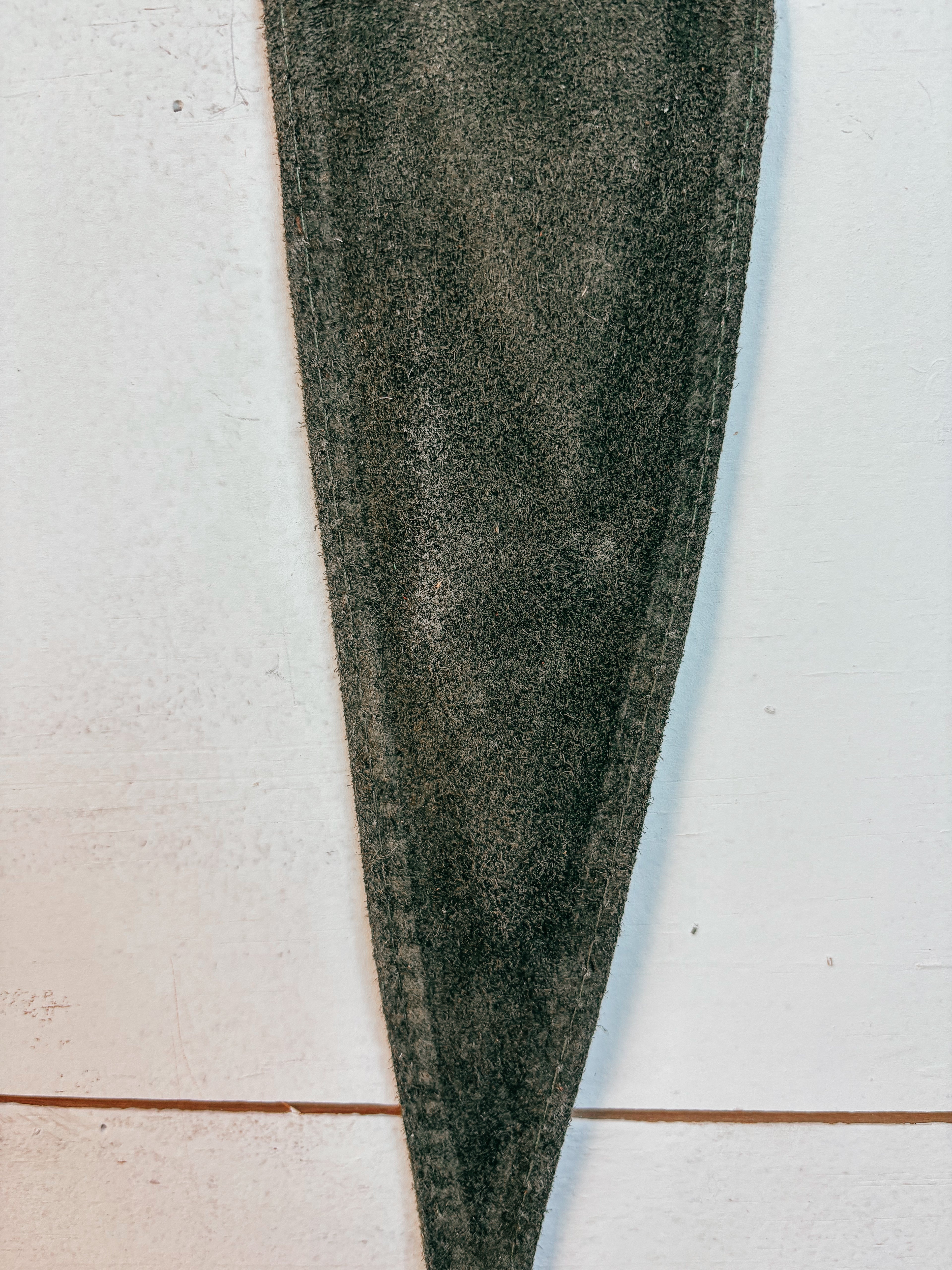 Mary Jane Suede Genuine Leather Belt