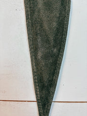 Mary Jane Suede Genuine Leather Belt