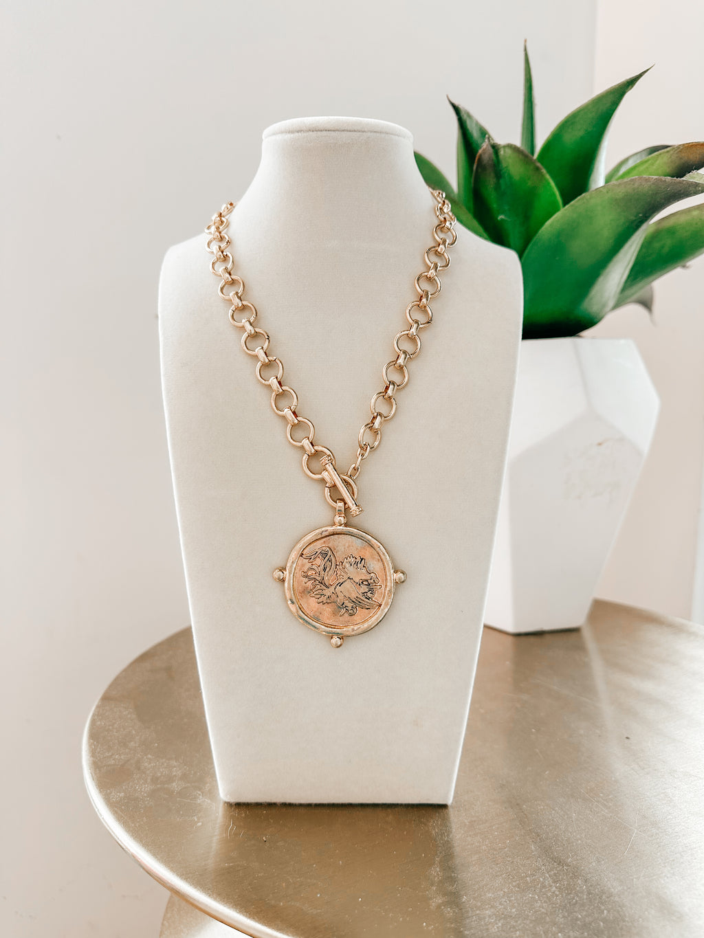 Dragon Pendant Statement Necklace