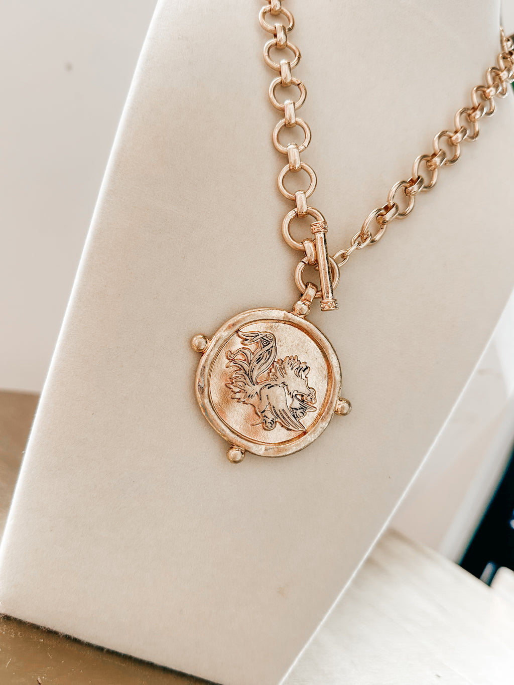 Dragon Pendant Statement Necklace