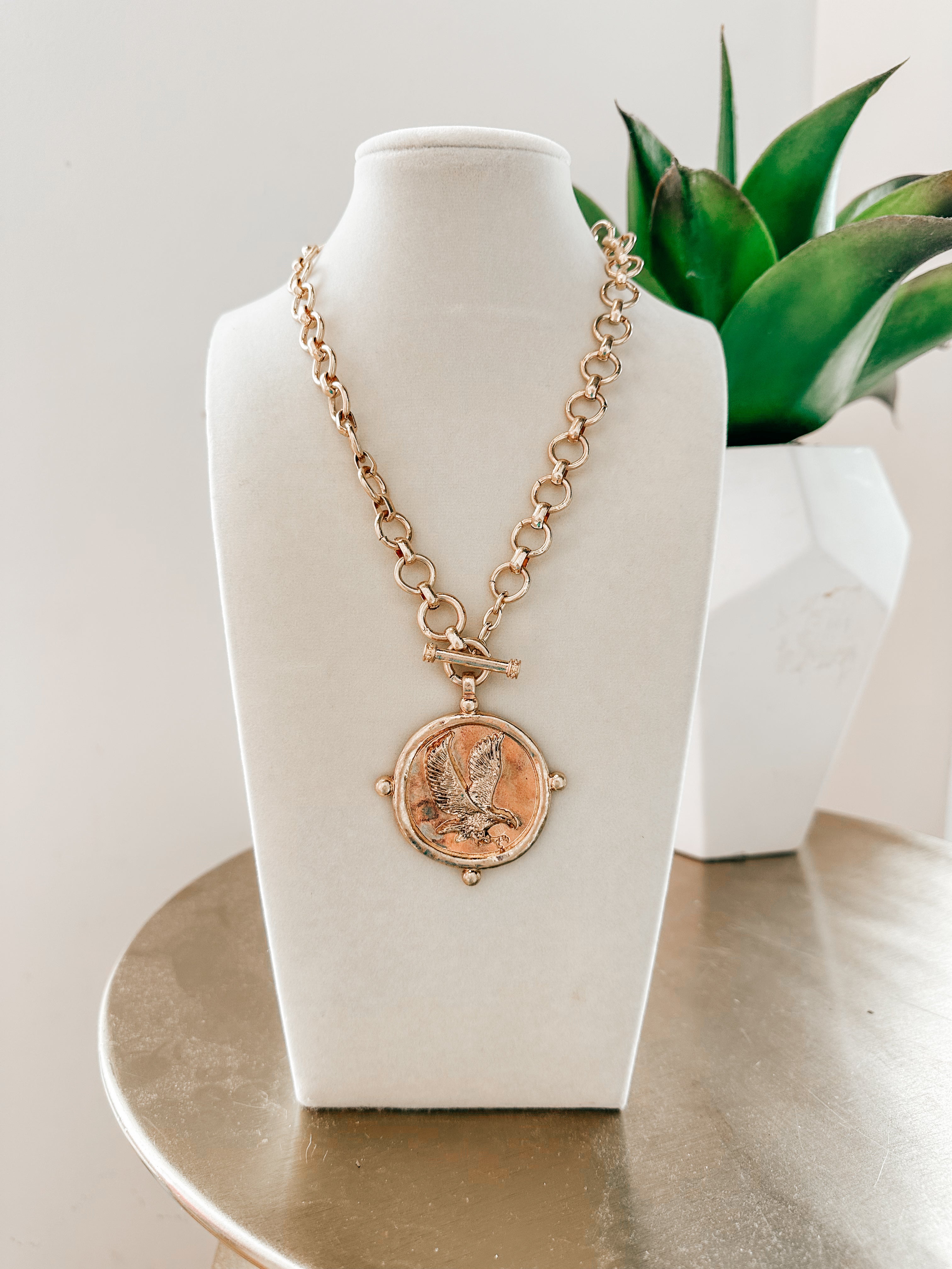 Eagle Pendant Statement Necklace